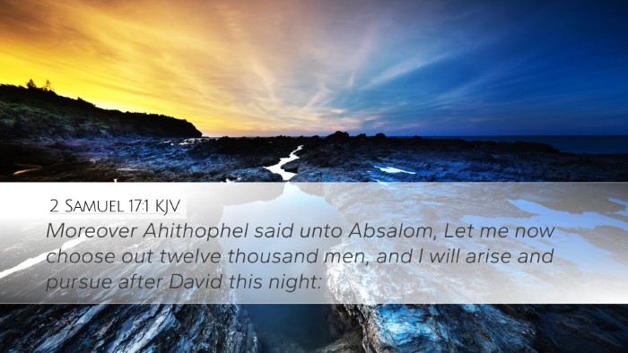 2 Samuel 17:1 KJV Bible Verse Image