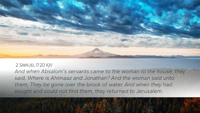 2 Samuel 17:20 KJV Bible Verse Image