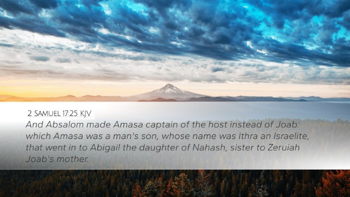 2 Samuel 17:25 KJV Bible Verse Image