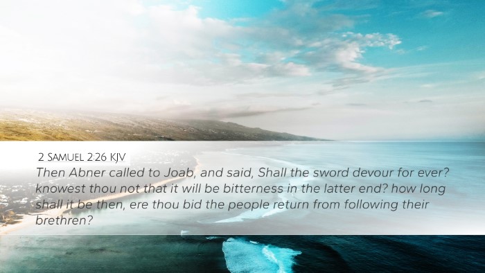 2 Samuel 2:26 KJV Bible Verse Image