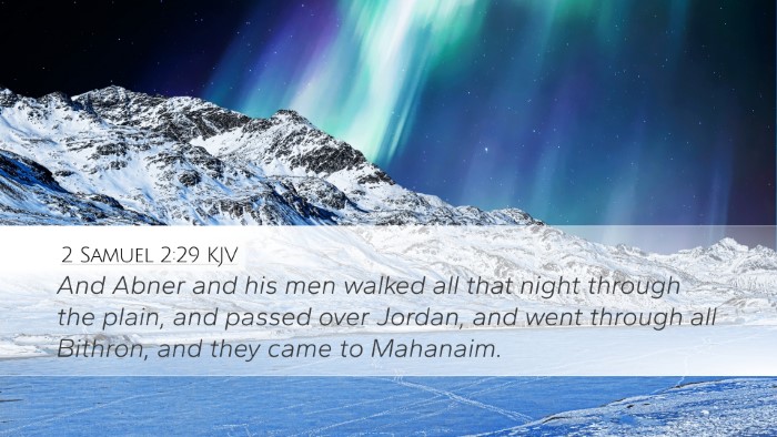 2 Samuel 2:29 KJV Bible Verse Image
