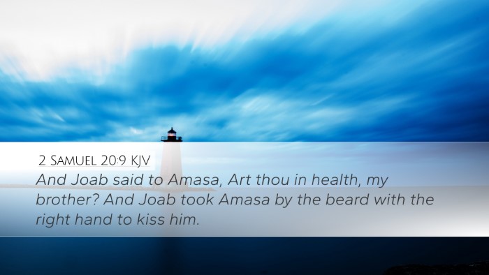 2 Samuel 20:9 KJV Bible Verse Image