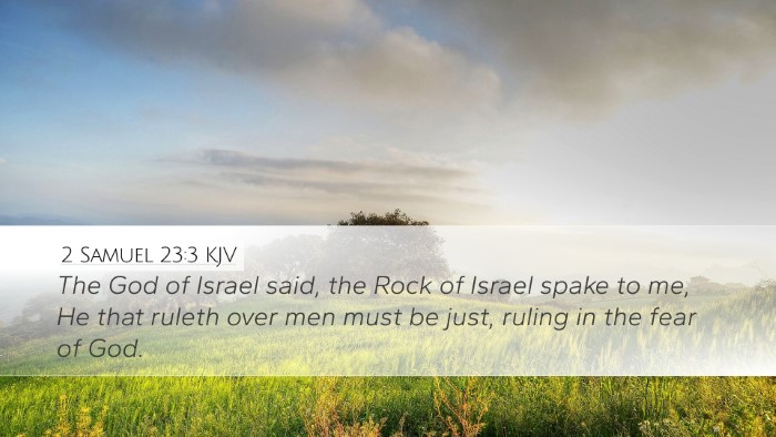 2 Samuel 23:3 KJV Bible Verse Image