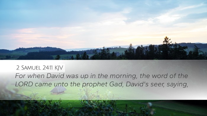 2 Samuel 24:11 KJV Bible Verse Image