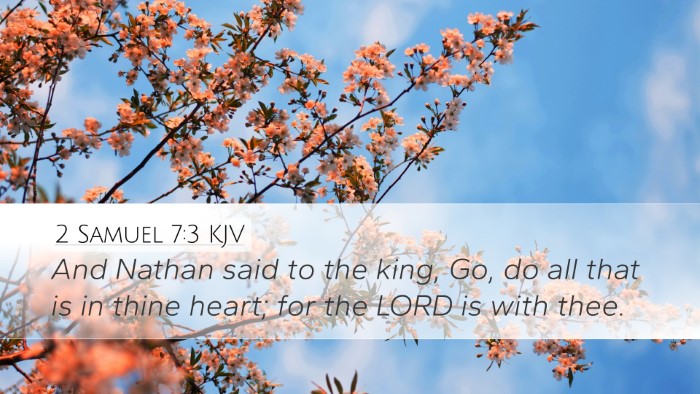 2 Samuel 7:3 KJV Desktop Wallpaper - And Nathan said to the king, Go, do all that is - Desktop Bible Verse Wallpaper