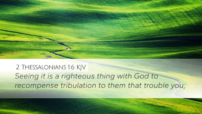 2 Thessalonians 1:6 KJV Bible Verse Image