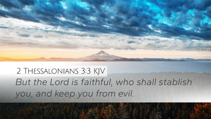 2 Thessalonians 3:3 KJV Bible Verse Image