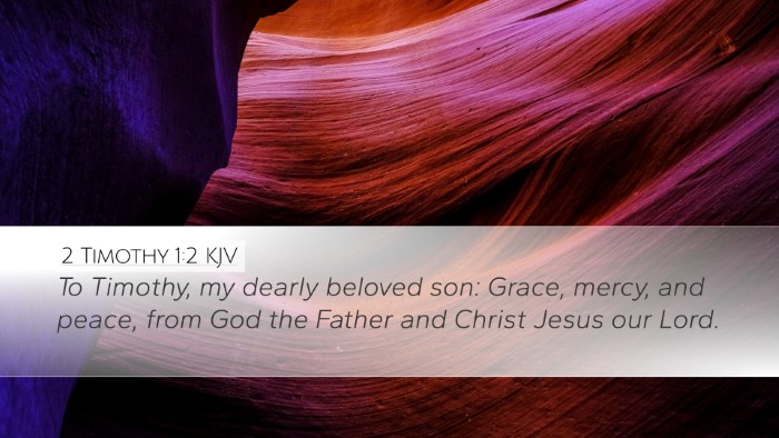 2 Timothy 1:2 KJV Bible Verse Image