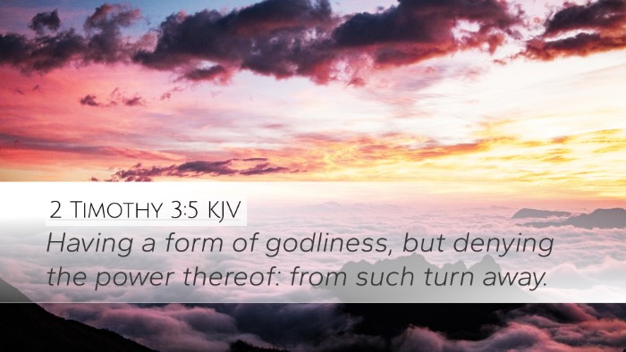 2 Timothy 3:5 KJV Bible Verse Image