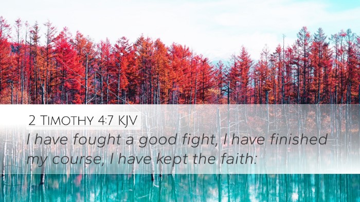 2 Timothy 4:7 KJV Bible Verse Image