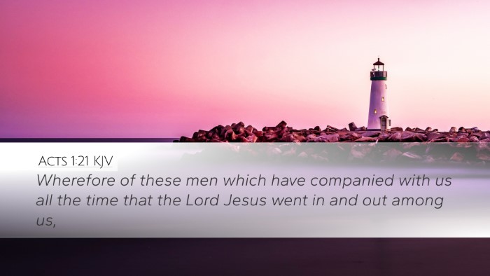 Acts 1:21 KJV Bible Verse Image