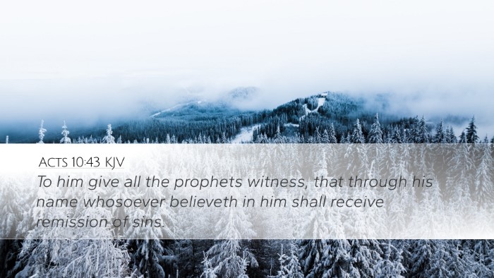 Acts 10:43 KJV Bible Verse Image