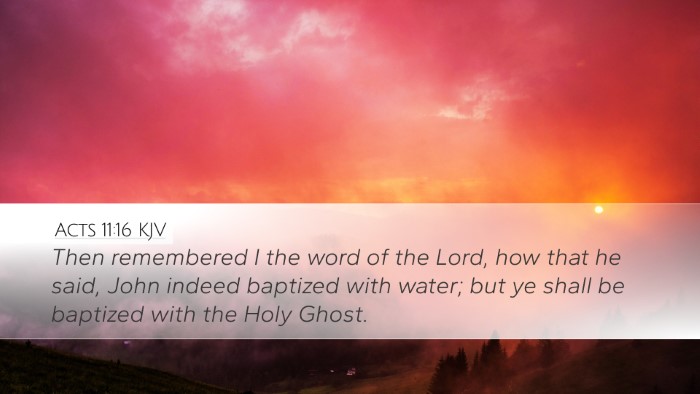 Acts 11:16 KJV Bible Verse Image