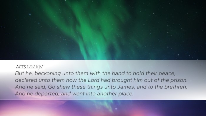 Acts 12:17 KJV Bible Verse Image