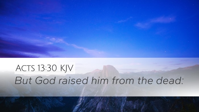 Acts 13:30 KJV Bible Verse Image