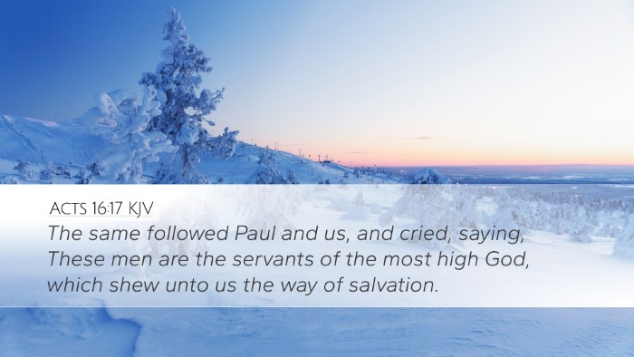 Acts 16:17 KJV Bible Verse Image