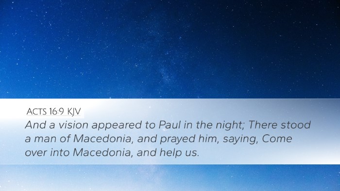 Acts 16:9 KJV Bible Verse Image