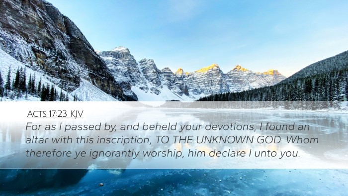 Acts 17:23 KJV Bible Verse Image