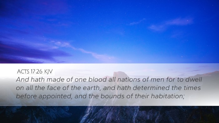 Acts 17:26 KJV Bible Verse Image