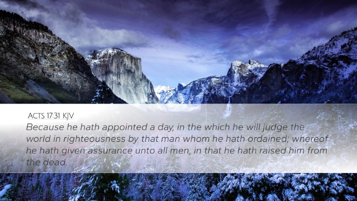 Acts 17:31 KJV Bible Verse Image