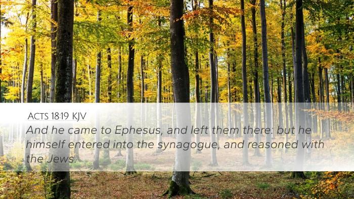 Acts 18:19 KJV Bible Verse Image