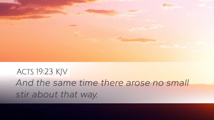Acts 19:23 KJV Bible Verse Image