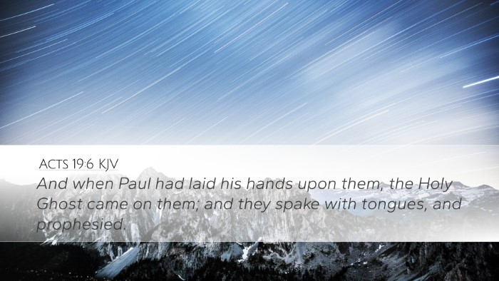 Acts 19:6 KJV Bible Verse Image