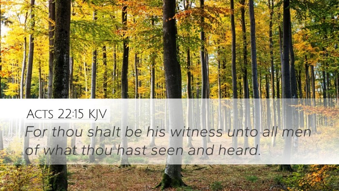 Acts 22:15 KJV Bible Verse Image