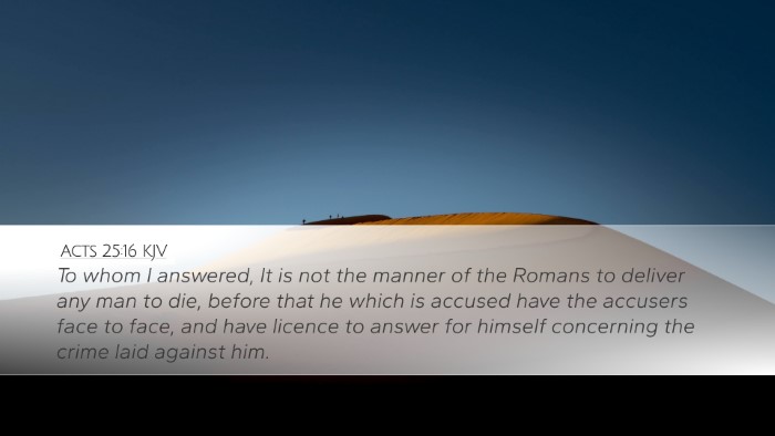 Acts 25:16 KJV Bible Verse Image