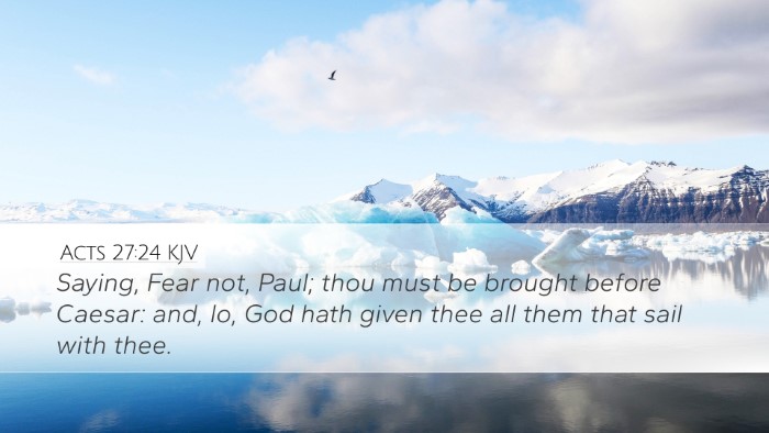 Acts 27:24 KJV Bible Verse Image