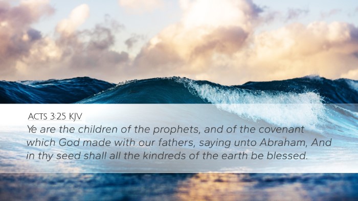 Acts 3:25 KJV Bible Verse Image