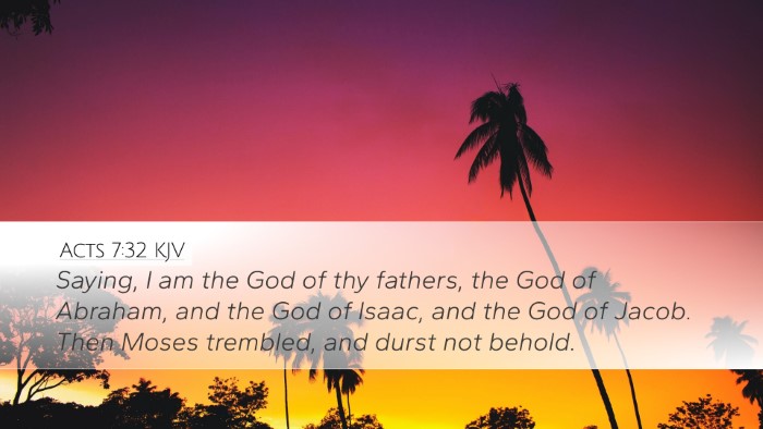 Acts 7:32 KJV Bible Verse Image