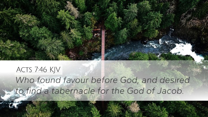 Acts 7:46 KJV Bible Verse Image