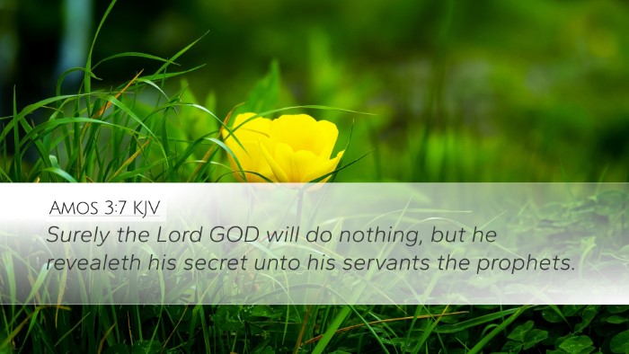 Amos 3:7 KJV Bible Verse Image