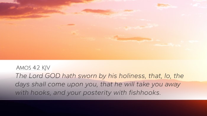 Amos 4:2 KJV Bible Verse Image