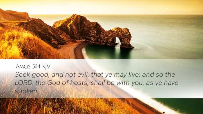 Amos 5:14 KJV Bible Verse Image