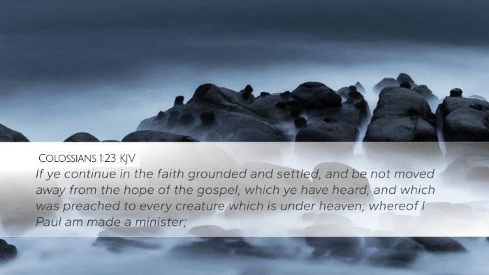 Colossians 1:23 KJV Bible Verse Image