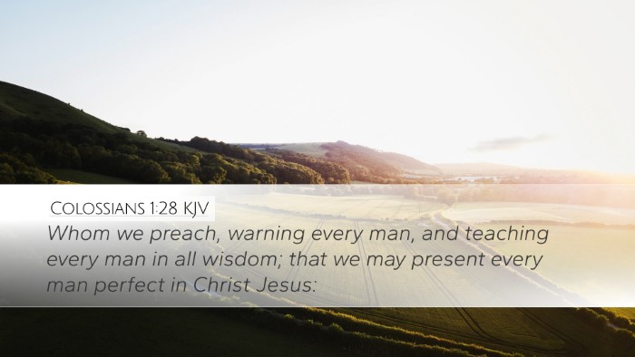 Colossians 1:28 KJV Bible Verse Image