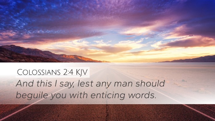 Colossians 2:4 KJV Bible Verse Image
