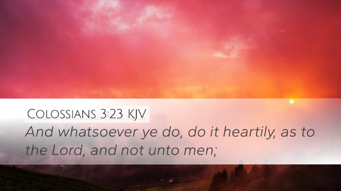 Colossians 3:23 KJV Bible Verse Image