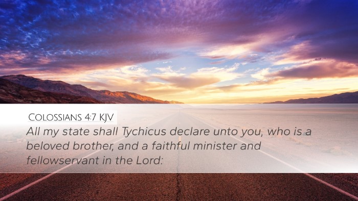 Colossians 4:7 KJV Bible Verse Image