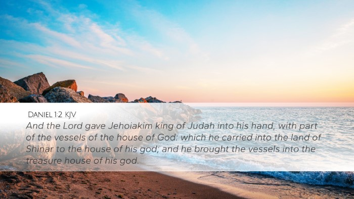 Daniel 1:2 KJV Bible Verse Image
