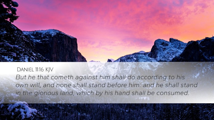 Daniel 11:16 KJV Bible Verse Image