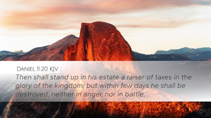 Daniel 11:20 KJV Bible Verse Image