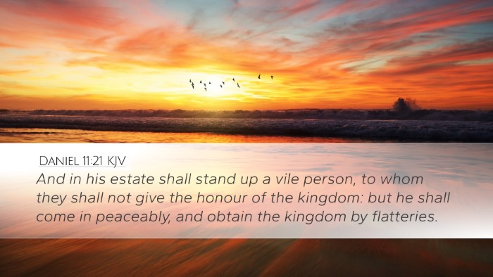 Daniel 11:21 KJV Bible Verse Image