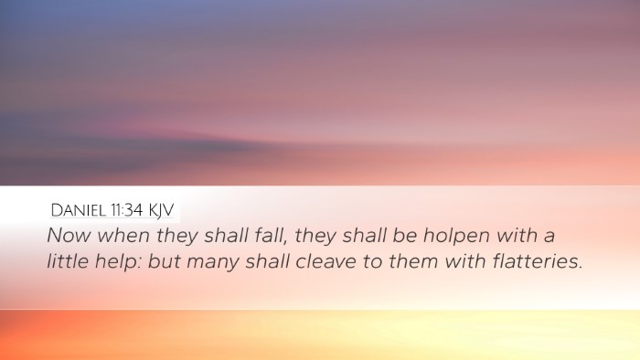 Daniel 11:34 KJV Bible Verse Image