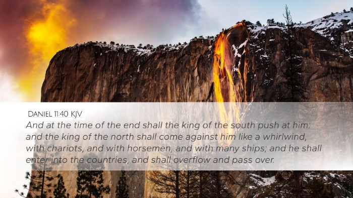Daniel 11:40 KJV Bible Verse Image