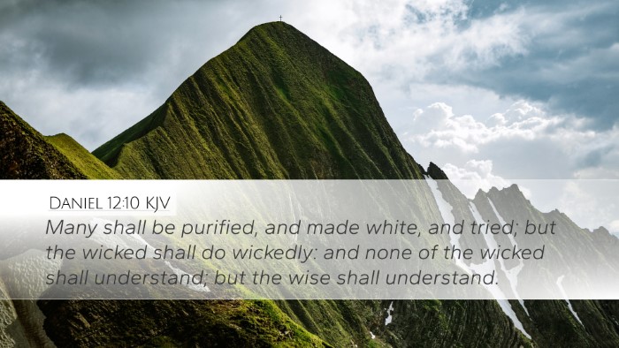 Daniel 12:10 KJV Bible Verse Image