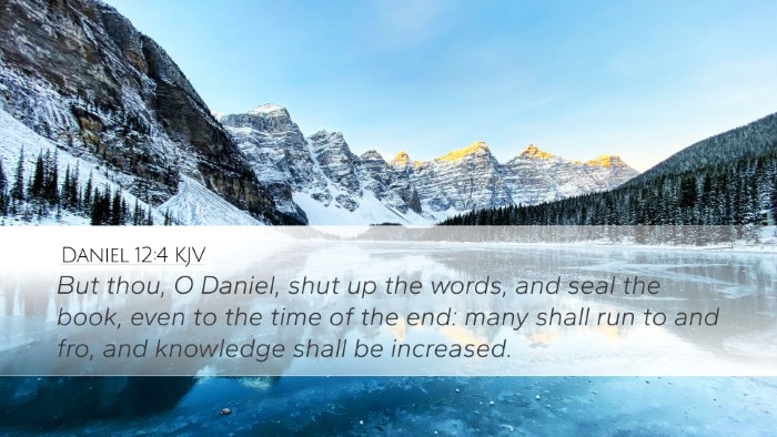 Daniel 12:4 KJV Bible Verse Image
