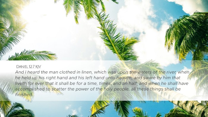 Daniel 12:7 KJV Bible Verse Image